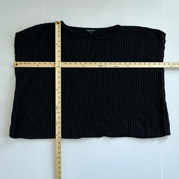 Eileen Fisher Peruvian Organic Cotton Boucle Square Top in Black | XL | GUC - Picture 6 of 13